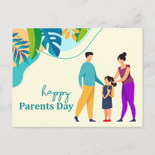 Happy Parents Day Briefkaart Full Color (Voorkant)