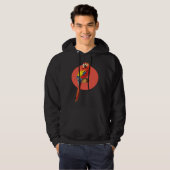 Happy Parrot Bird  Detailed Graphic Hoodie (Voorkant volledig)