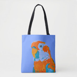 Happy Parrot Canvas tas