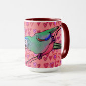 Happy parrot Two-Tone koffiekoffie-mok Mok (Voorkant rechts)