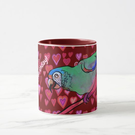 Happy parrot Two-Tone koffiekoffie-mok Mok (Midden)