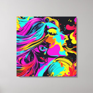 Happy Party Art Canvas Afdruk