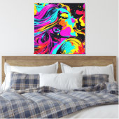 Happy Party Art Canvas Afdruk (Insitu (Slaapkamer))