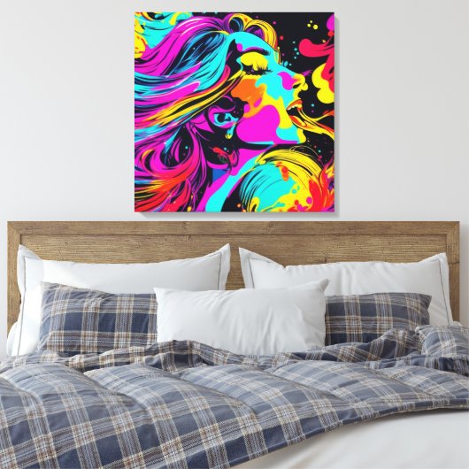 Happy Party Art Canvas Afdruk (Insitu (Slaapkamer))