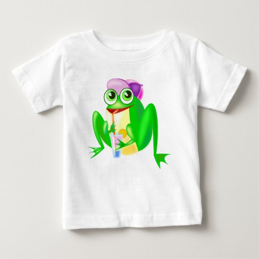 Happy Party Frog Baby T-Shirt Fun (Voorkant)