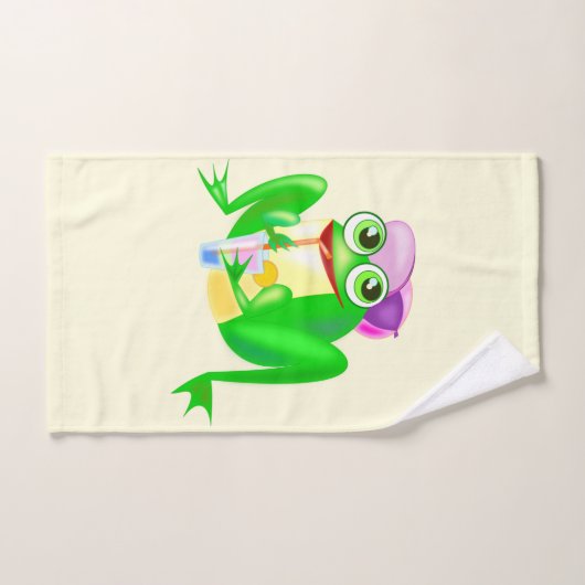 Happy Party Frog Bad Handdoek (Handdoek)