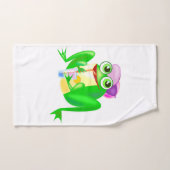 Happy Party Frog Bath-handdoekset - aangepaste kle Bad Handdoek (Handdoek)