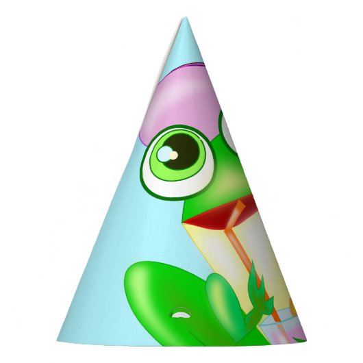 Happy Party Frog Feesthoedjes (Links)
