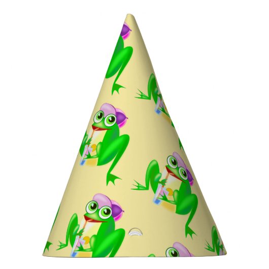 Happy Party Frog Feesthoedjes (Rechts)