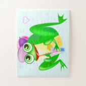 Happy Party Frog Puzzle - Schilderen Legpuzzel (Verticaal)