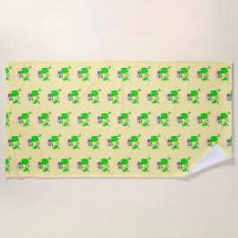 Happy Party Frog Strandlaken