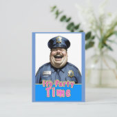 happy party officer briefkaart (Staand voorkant)