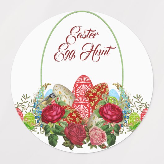 Happy Pasch Brunch Egg Hunt Greenery Multipurpose Labels (Design 1)