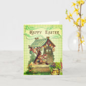 Happy Pasen  afbeelding van Pasen Kaart (Gele Bloem)