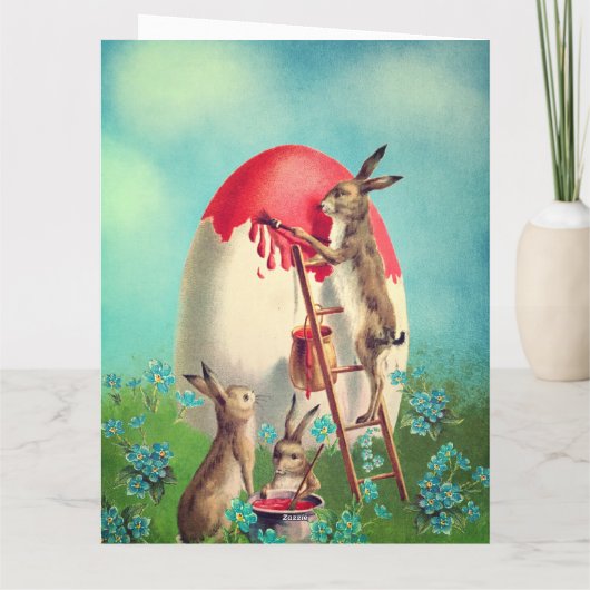 Happy Pasen  afbeelding van Pasen Kaart (Achterkant)