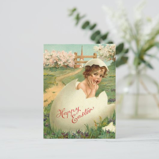 Happy Pasen Baby Feestdagenkaart (Staand voorkant)