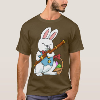 Happy Pasen Bassoon Jazz Music Bunny Bassoonist T-shirt