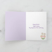 Happy Pasen Bunnies op postuur Feestdagen Kaart (Binnen)