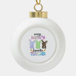 Happy Pasen Elke Bunny is favoriete leraar Rabbi Keramische Bal Ornament