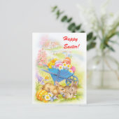  Happy Pasen Feestdagenkaart (Staand voorkant)