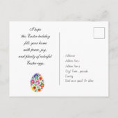 😍 Happy Pasen (folklore) aanpasbaar Briefkaart (Achterkant)