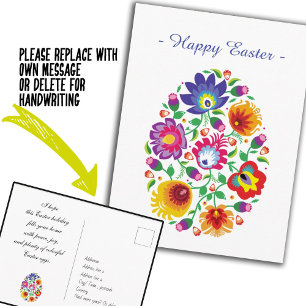 😍 Happy Pasen (folklore) aanpasbaar Briefkaart