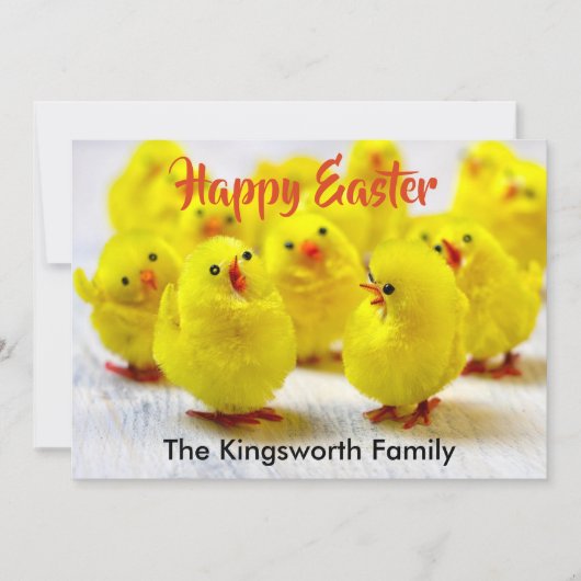 Happy Pasen gepersonaliseerd Feestdagenkaart (Voorkant)