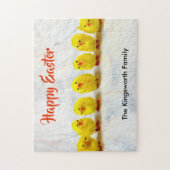 Happy Pasen gepersonaliseerd Legpuzzel (Verticaal)