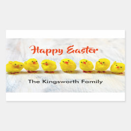 Happy Pasen gepersonaliseerd Rechthoekige Sticker