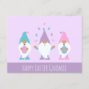 Happy Pasen Gnomie Juggling Paaseieren Briefkaart