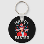Happy Pasen Joe Biden 4 juli Memorial Indepe Sleutelhanger (Voorkant)
