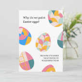 Happy Pasen Kaart met Funny Joke (Staand voorkant)
