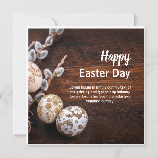 Happy Pasen Kaart (Square) (Voorkant)