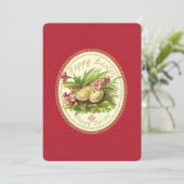 Happy Pasen - Kaart Uitnodiging (Staand voorkant)