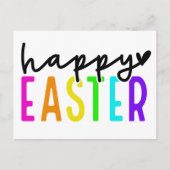 Happy Pasen kleurrijk Feestdagenkaart (Voorkant)