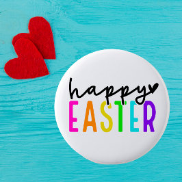 Happy Pasen kleurrijk Ronde Button 5,7 Cm