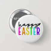 Happy Pasen kleurrijk Ronde Button 5,7 Cm (Voorkant /achterkant)