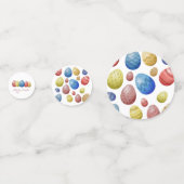 Happy Pasen – Kleurrijke eieren Tafel Scatter Gift Confetti (Achterkanten)