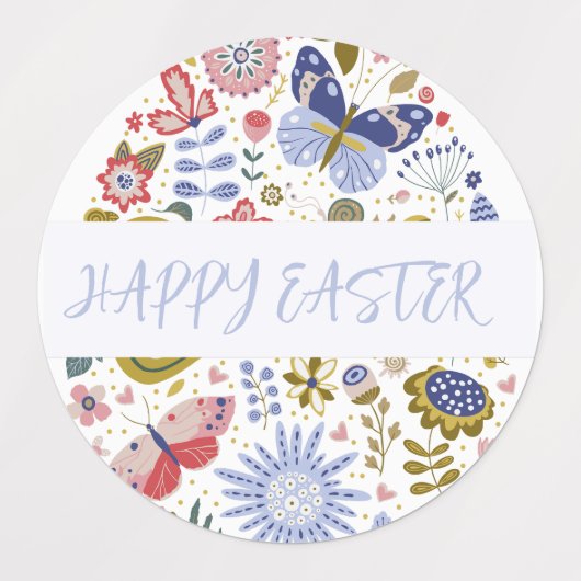 Happy Pasen Labels (Design 1)