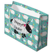 Happy Pasen Lamb Groot Cadeauzakje (Voorkant Gekanteld)