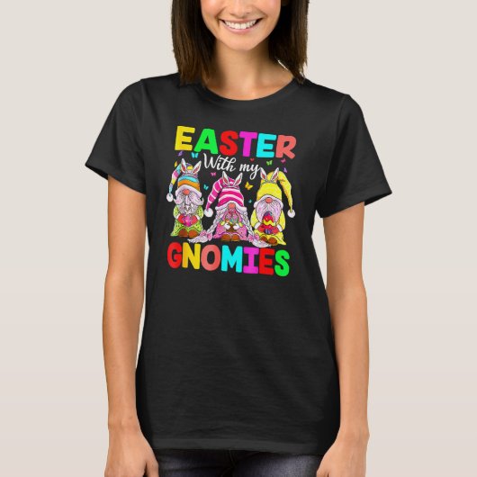 Happy Pasen met Bunny Ears Egg Hunting Ea T-shirt (Voorkant)