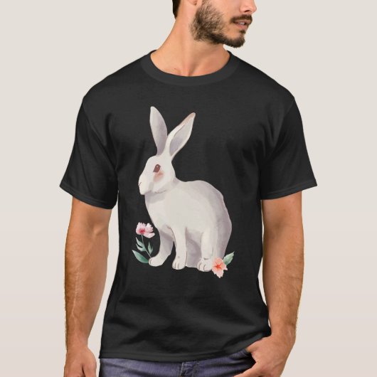 Happy Pasen met suikerkonijn 2 T-shirt (Voorkant)