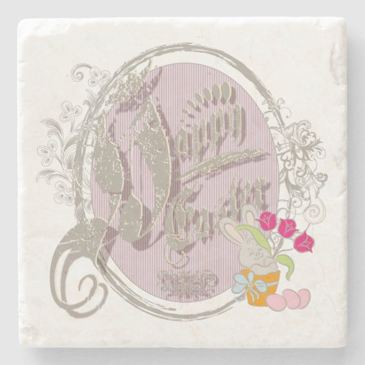 Happy Pasen - Onderzetter (Voorkant)