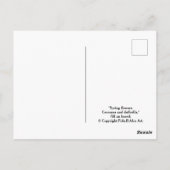 Happy Pasen paars kroont kunst Briefkaart (Achterkant)