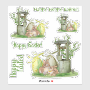 Happy Pasen paasbunny Sticker