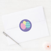 Happy Pasen - paaseiders Ronde Sticker (Envelop)