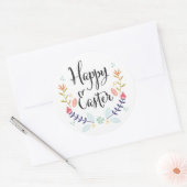 Happy Pasen Ronde Sticker (Envelop)