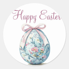 Happy Pasen Ronde Sticker
