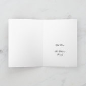 Happy Pasen Typografie Angel Lamb Feestdagen Kaart (Binnen)