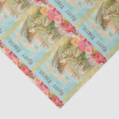 Happy Pasen Typografie Angel Lamb Tissuepapier (Detail)